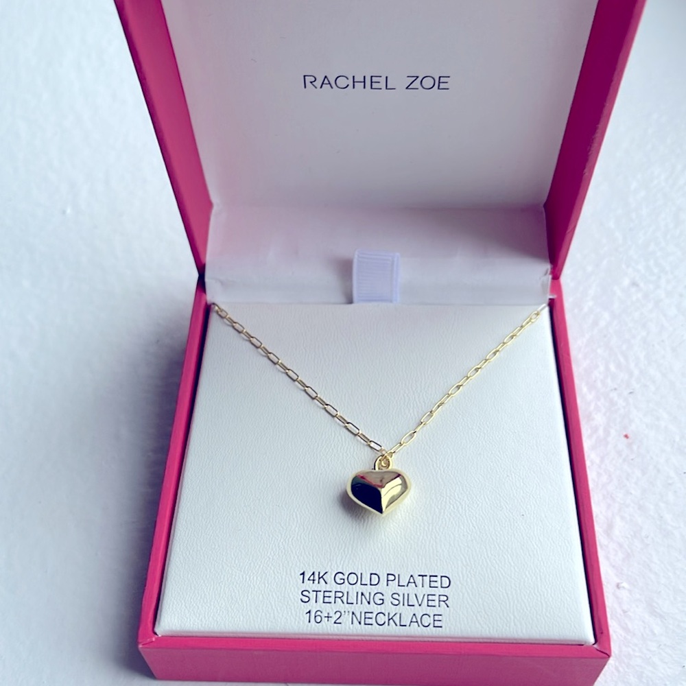Rachel Zoe 14 KT 925 Sterling Silver necklace . New